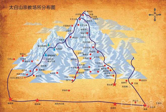 登山路线图