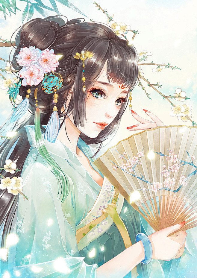 小说封面素材(古风女)