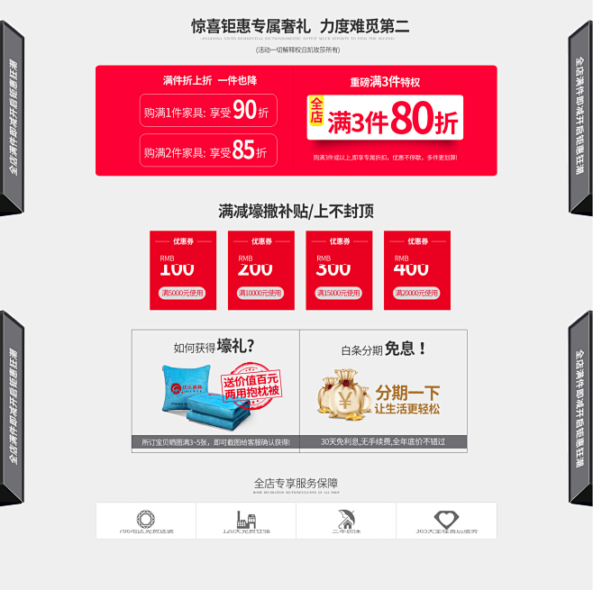送礼优惠券价格区排版