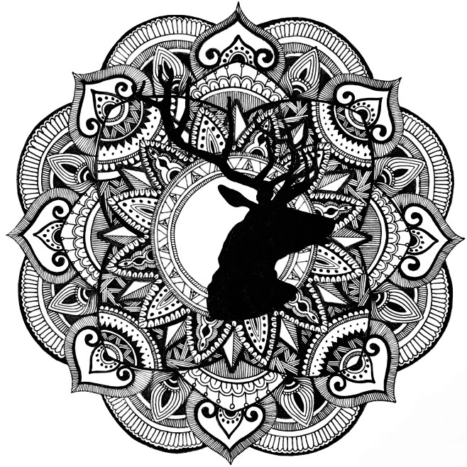 【原创】禅绕画(缠绕画)zentangle