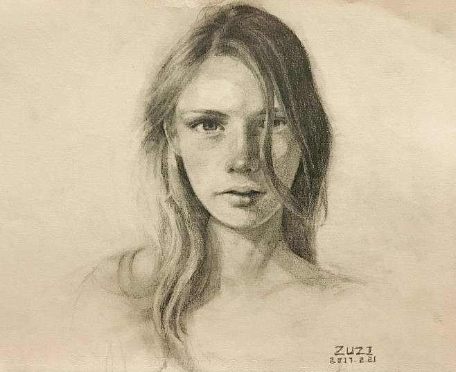 素描人头像