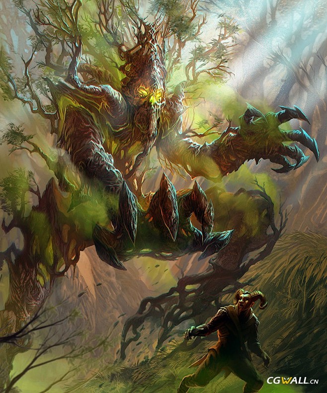插画原画转采于2018-03-15 19:42:33tree monster:千年树妖兽s-oul同