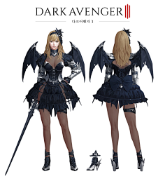 com artstation - dark avenger 3 costumes, dongho .