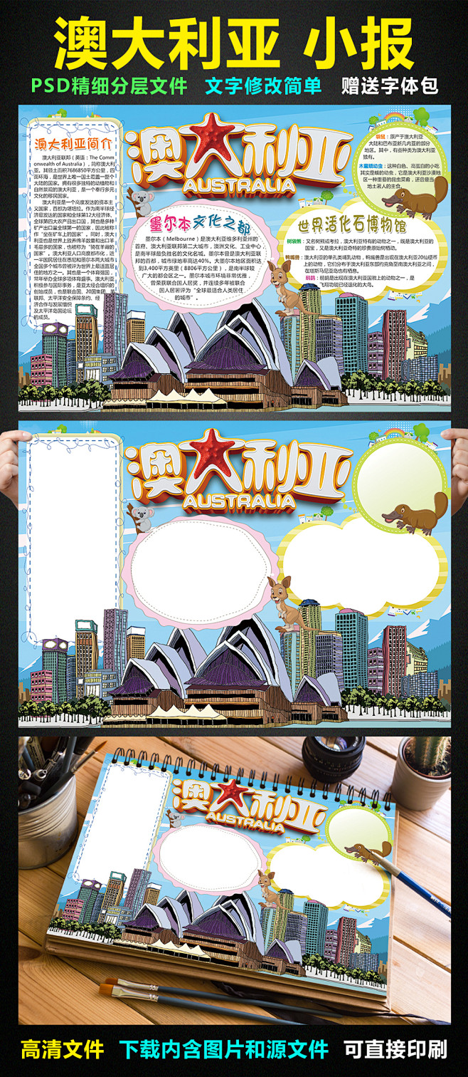 伊思如采集到澳大利亚手抄报