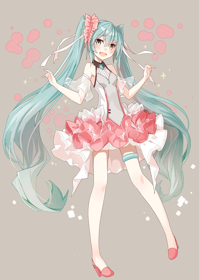 倾听ぃ樱花飘落的声音采集到初音  采集 pixiv.net 初音未来 pixiv.