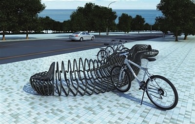 平台-洞头县城市家具创意设计初步方案(部分)   波浪自行车停放处a