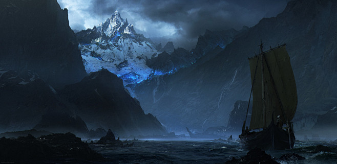 cg人物cg场景插画原画人物设定建筑设定古风海报黑白素描线稿末日海报