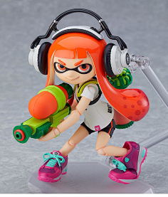 hk 现货正版gsc figma splatoon喷射战士乌贼娘dx版手办人偶模型集货