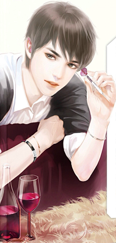 现代美男