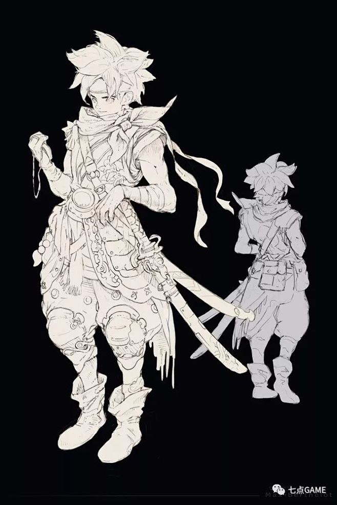 这线稿风格了!笔法a风格,绘制我爱-7.GAME_颇具域热力图设区图片
