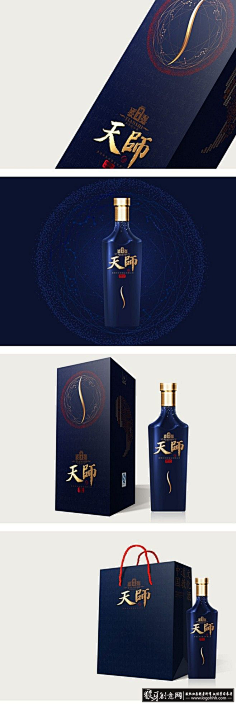 cn 包装设计灵感 尊贵大气嗣汉天师酒包装设计 礼品酒包装设计 高端酒
