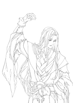 古风线稿