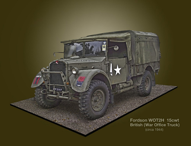 绝美资料!二战军车艺术画7673004