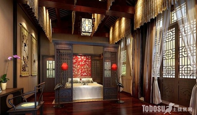 悠闲四合院设计图大全—土拨鼠装饰设计门户 1 tobosu.