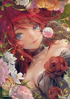 com #佳作星赏# 画师 akizero,twi:zero15101991  weibo.com 月夜北采