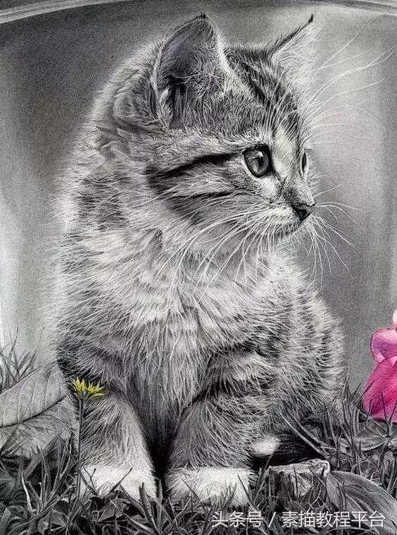 素描动物小猫咪