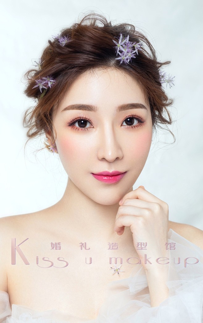 广州kissu婚礼造型馆采集到新娘鲜花造型