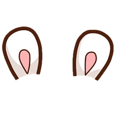 卡通兔子耳朵