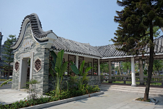 古建商业街  岭南风格廊架