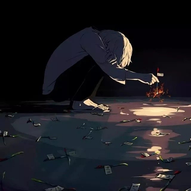 独特的忧郁画风直击心灵插画师アボガド667676767