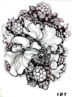 线条与花草