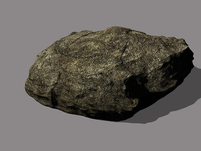 一块3d大岩石石头石块山石素材模型