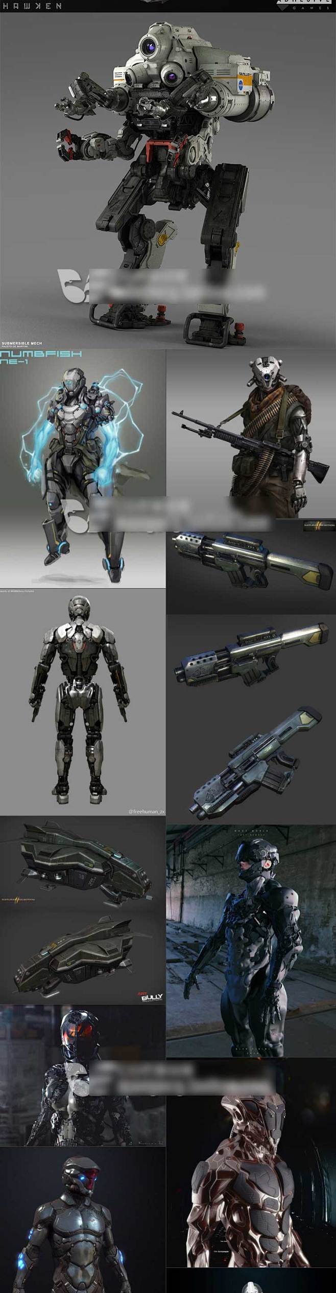 机械机甲科幻战争载具武器设计参考cg游戏原画设定素材包淘宝网