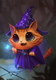 cn 原创作品:动物商业手绘练习-猫狗兔子 zcool.com.cn