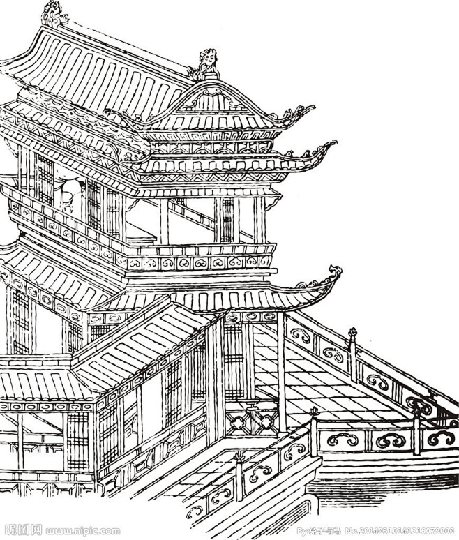 国画古代建筑