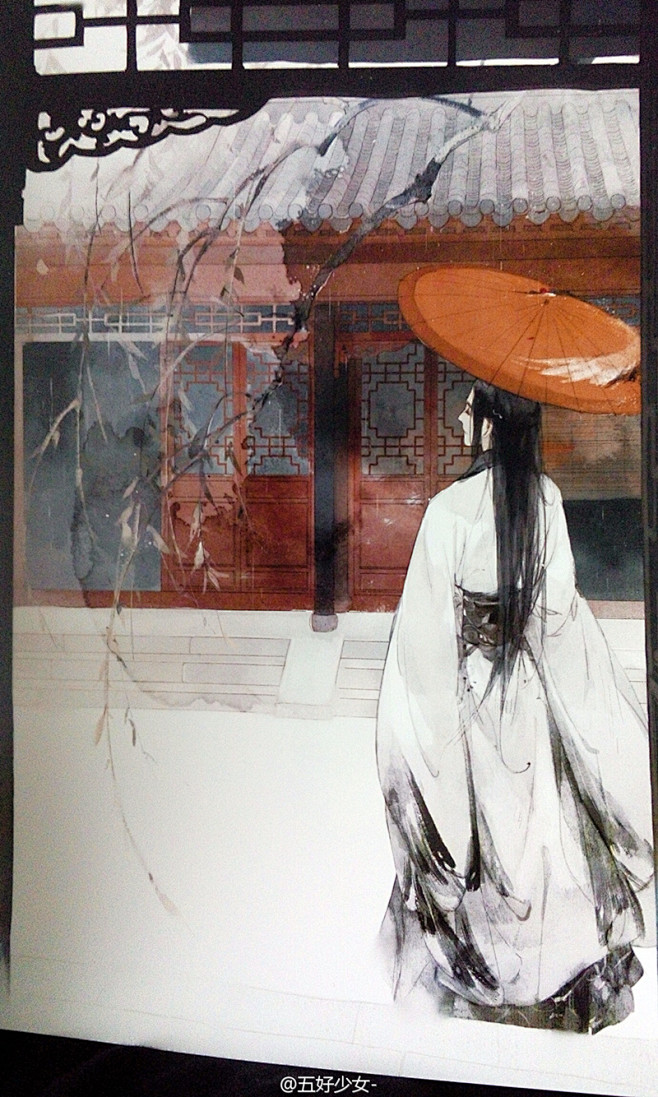日本古风-花瓣网|陪你做生活的设计师 | 古风手绘插图