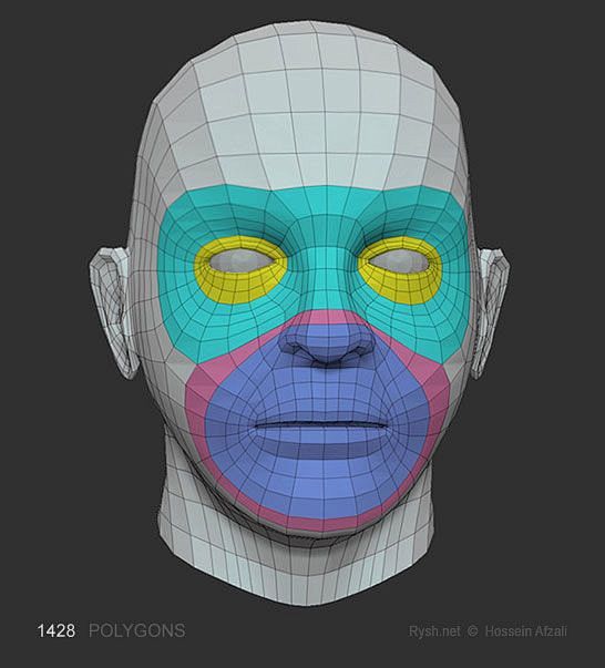 04-24 15:00:48head base mesh topology:布线带帽子的风衣同采自www