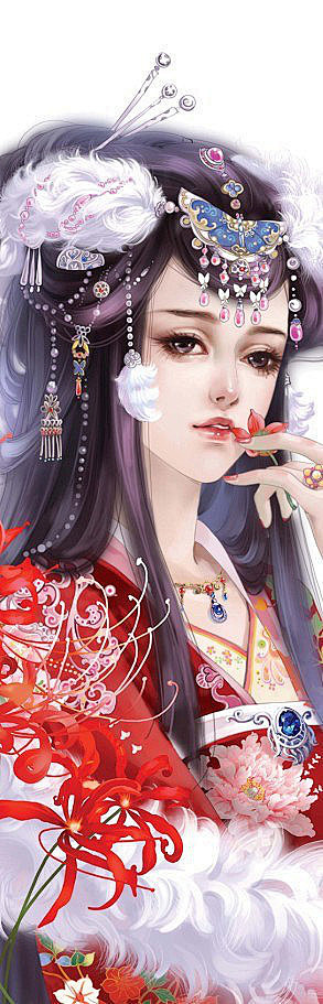 古图专帖美女系列红衣女子古风图片吧百度贴吧