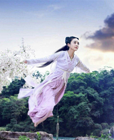 古装飞天桥飘飞仙女下凡