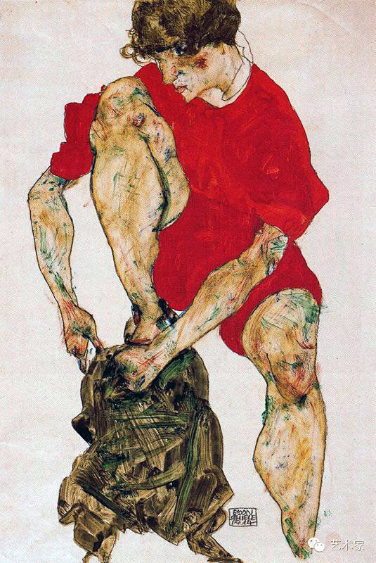 com 奥地利画家埃贡·席勒(egon schiele)作品欣赏~ photo.weibo.