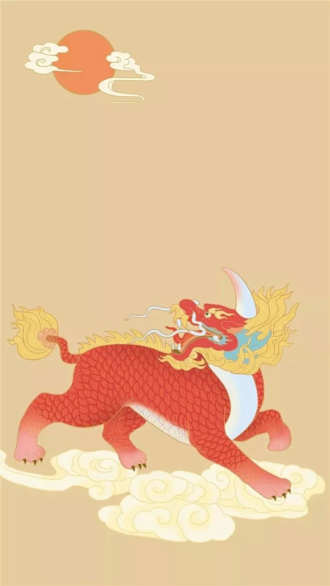 故宫神兽系列插画獬豸2webp