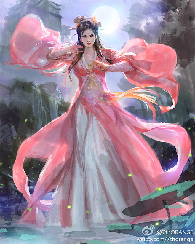 《游戏原画人物/玄幻女》