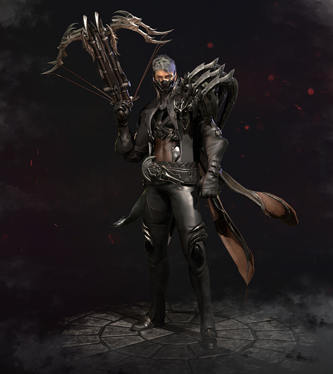 lostarkgunnerfanartjmlee3dsmaxzbrushsubstancepainterphotoshop