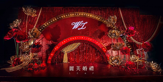 百老汇主题婚礼迎宾区婚礼布置