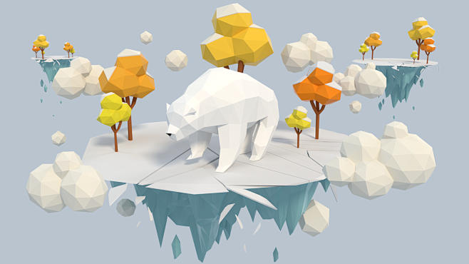 c4d lowpoly