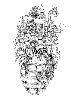 黑白插画