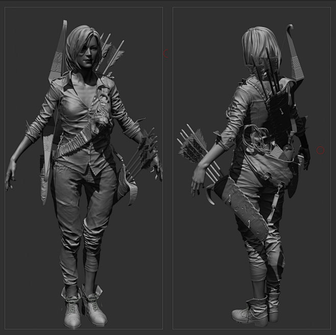 【三视图】zbrush,3d参考