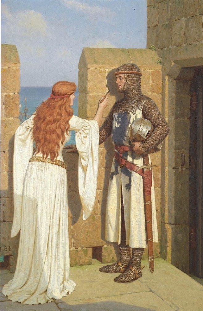 com 中世纪骑士  艺术家 edmund blair leighton weibo.com