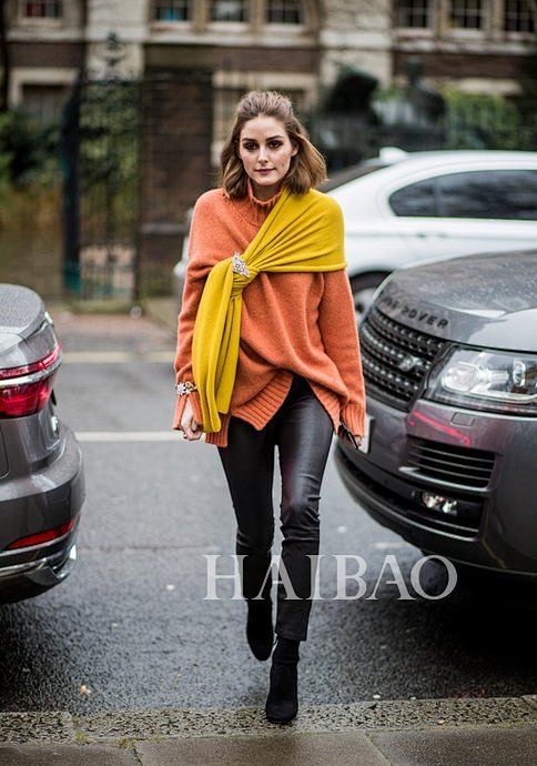 平胸怎么穿都时髦奥利维亚巴勒莫oliviapalermo时装周街拍特辑第二波