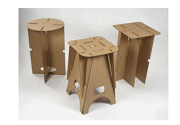 创意瓦楞纸椅子瓦楞纸凳子的手工制作