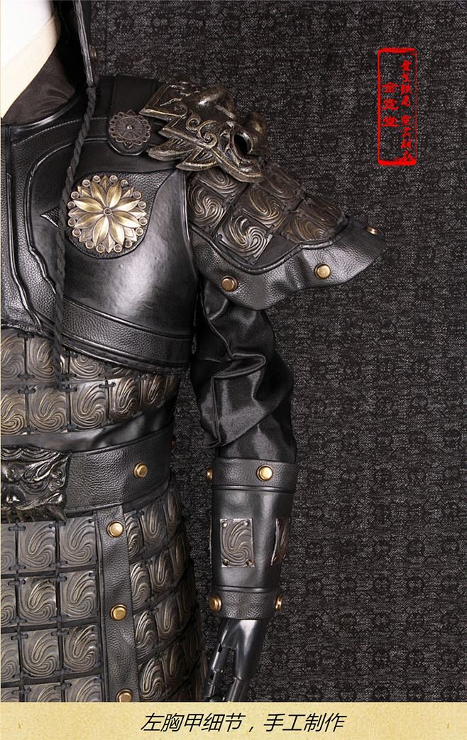 金霓古代张飞三国将军盔甲武士战袍铠甲元帅古装摄影戏剧服饰服装淘宝