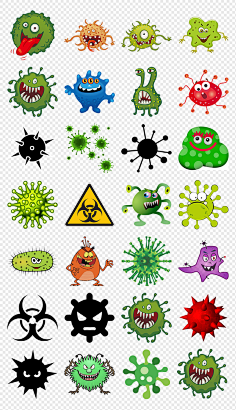细菌-花瓣网|陪你做生活的设计师 | 卡通对话框怪兽