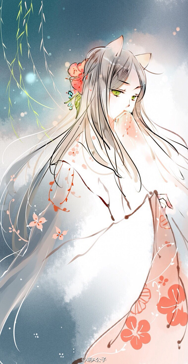 萌a公子古风手绘插画