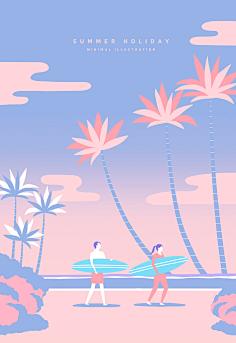 iillustration海景插画