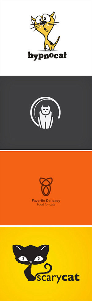 猫题材logo