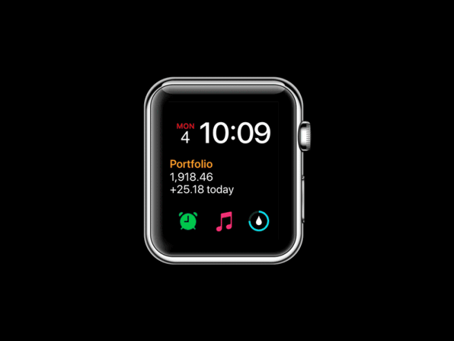 com xena  -  apple watch widget ui简单iwatch清洁设计手表a.
